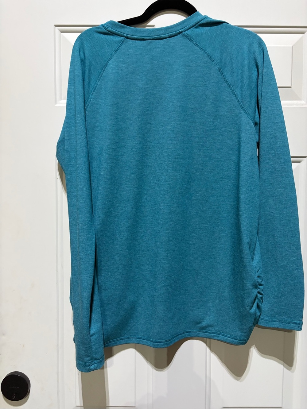 Danskin Teal Crewneck Long Sleeve Top - Picture 3 of 3